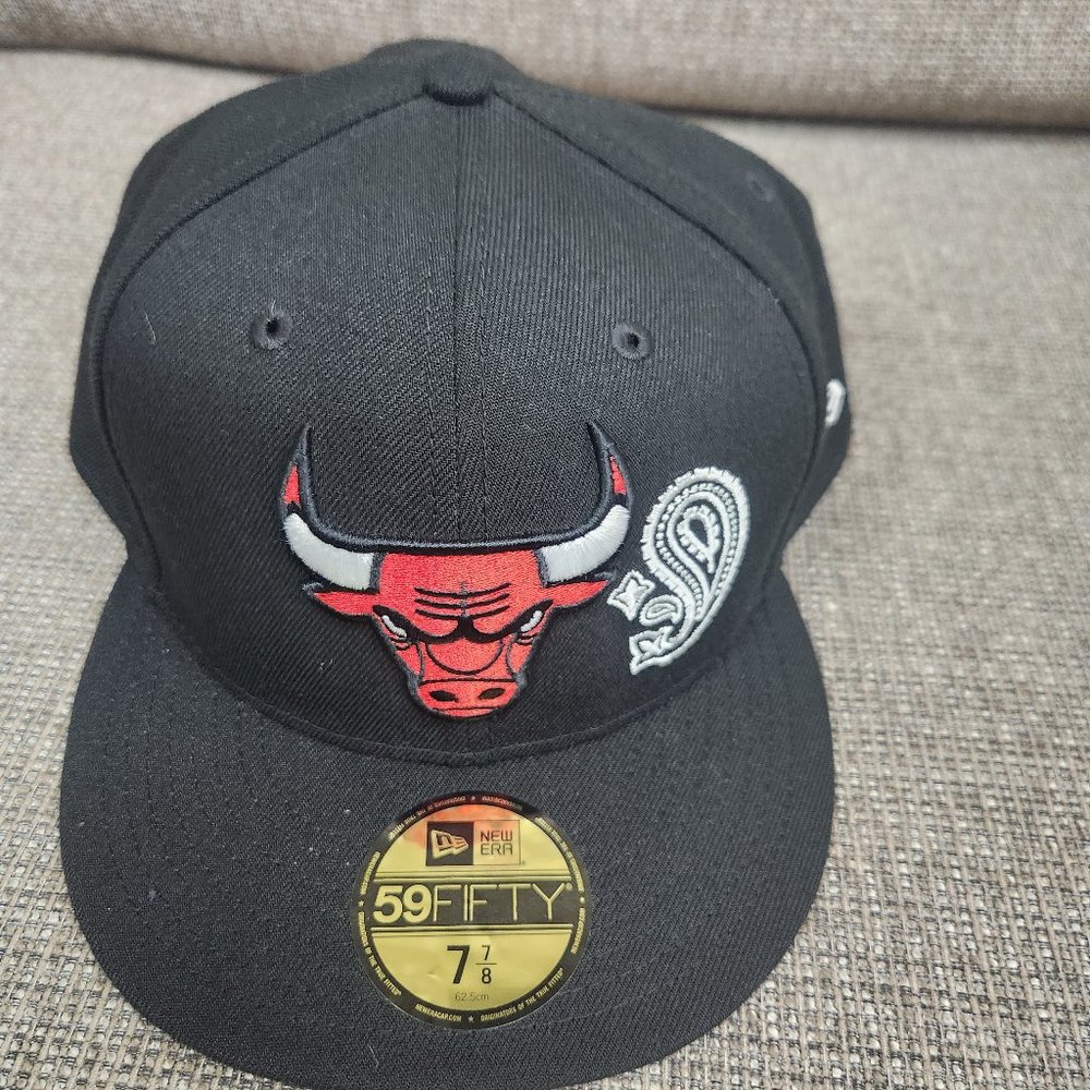New Era Bulls Patchwork Undervisor 59Fifty Fitted Hat (Size 7 7/8) - NWT